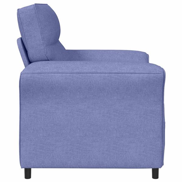 Grote foto vidaxl bank 100 polyester metalen frame mdf multiplex huis en inrichting bankstellen