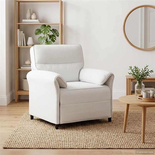 Grote foto vidaxl bank 100 polyester metalen frame mdf multiplex huis en inrichting bankstellen