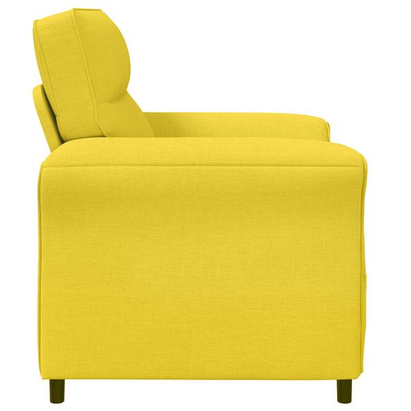 Grote foto vidaxl bank 100 polyester metalen frame mdf multiplex huis en inrichting bankstellen