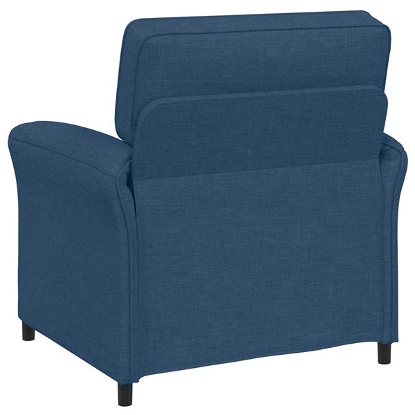 Grote foto vidaxl bank 100 polyester metalen frame mdf multiplex huis en inrichting bankstellen