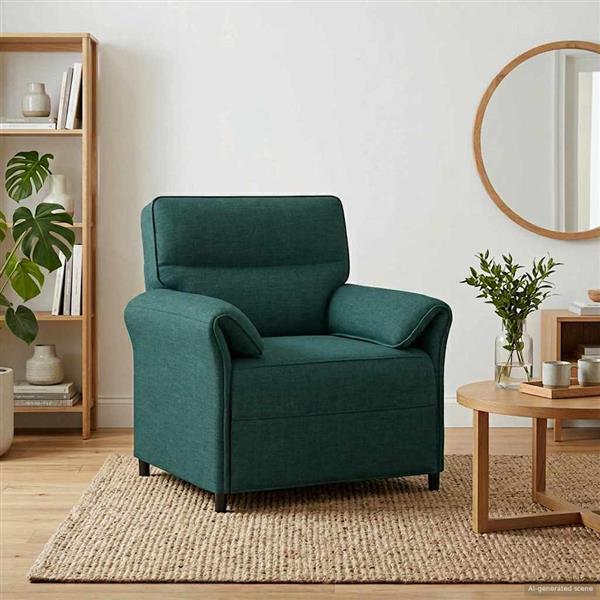 Grote foto vidaxl bank 100 polyester metalen frame mdf multiplex huis en inrichting bankstellen