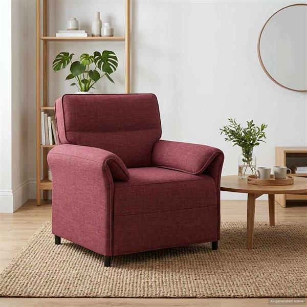 Grote foto vidaxl bank 100 polyester metalen frame mdf multiplex huis en inrichting bankstellen