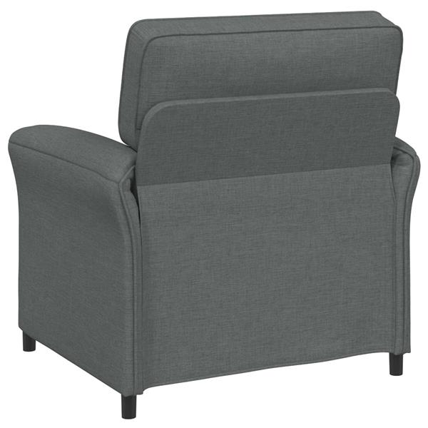 Grote foto vidaxl bank 100 polyester metalen frame mdf multiplex huis en inrichting bankstellen