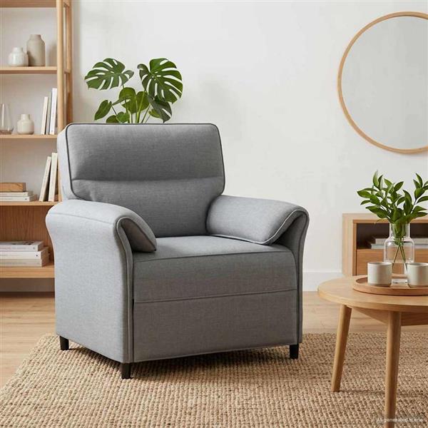 Grote foto vidaxl bank 100 polyester metalen frame mdf multiplex huis en inrichting bankstellen