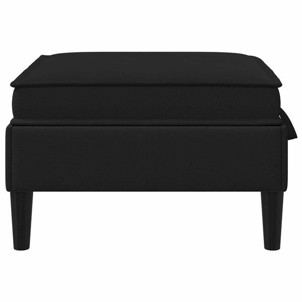 Grote foto vidaxl sofa kruk met opslag zwart fluweel huis en inrichting bankstellen