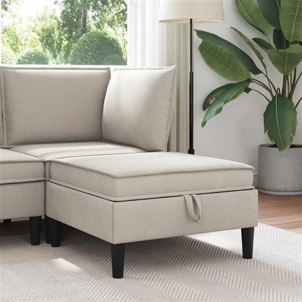 Grote foto vidaxl sofa kruk met opslag havermout fluweel huis en inrichting bankstellen