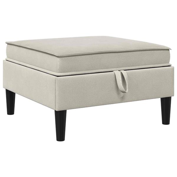 Grote foto vidaxl sofa kruk met opslag havermout fluweel huis en inrichting bankstellen