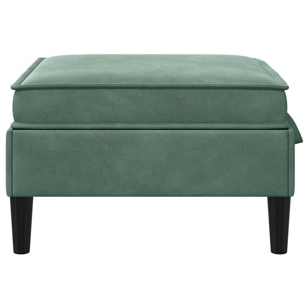 Grote foto vidaxl sofa kruk met opslag zeegroen fluweel huis en inrichting bankstellen