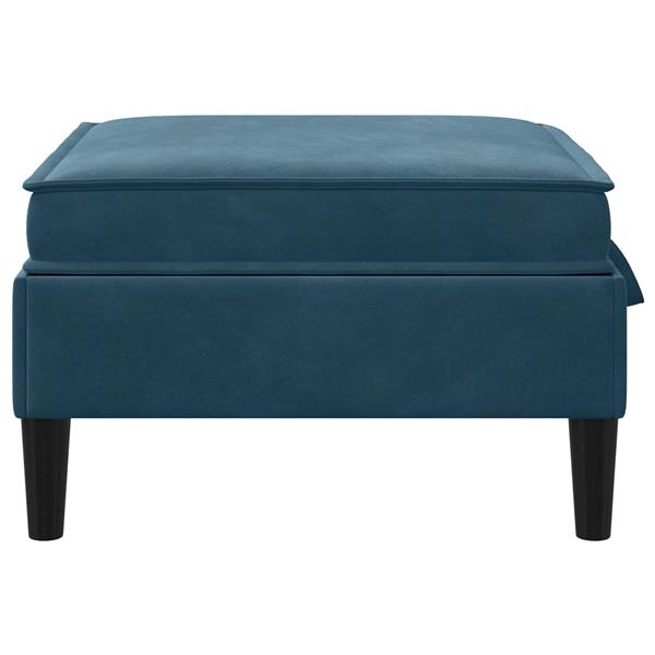 Grote foto vidaxl sofa kruk met opslag blauw fluweel huis en inrichting bankstellen