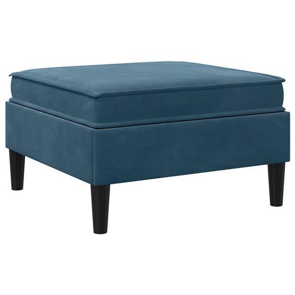 Grote foto vidaxl sofa kruk met opslag blauw fluweel huis en inrichting bankstellen