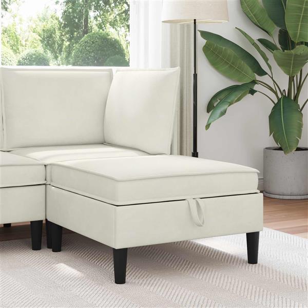 Grote foto vidaxl sofa kruk met opslag cr mekleurig fluweel huis en inrichting bankstellen