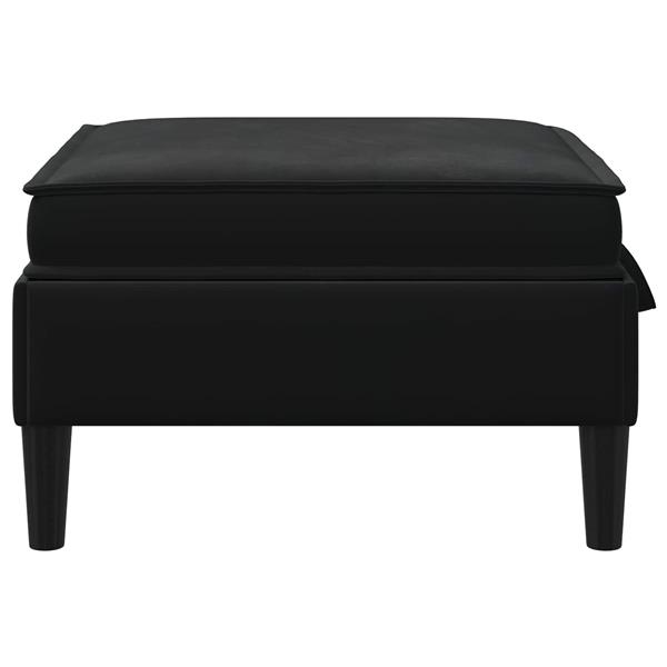 Grote foto vidaxl sofa kruk met opslag zwart fluweel huis en inrichting bankstellen