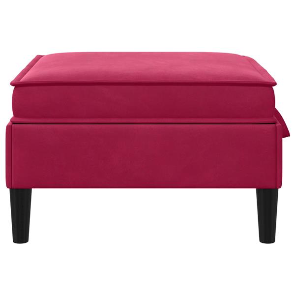 Grote foto vidaxl sofa kruk met opslag wijnrood fluweel huis en inrichting bankstellen