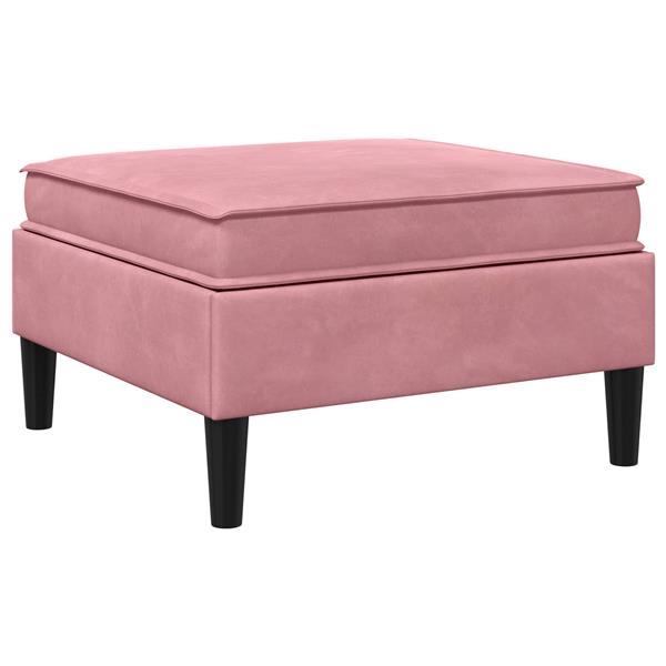 Grote foto vidaxl sofa kruk met opslag roze fluweel huis en inrichting bankstellen