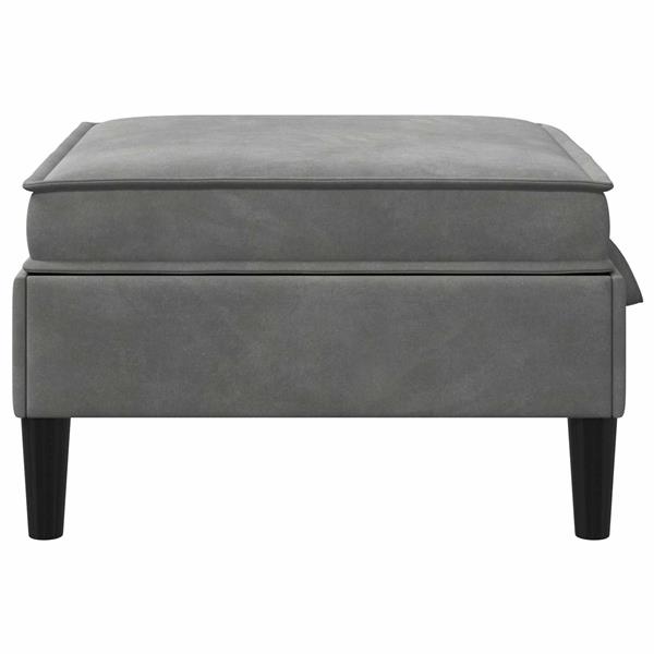 Grote foto vidaxl sofa kruk met opslag donkergrijs fluweel huis en inrichting bankstellen