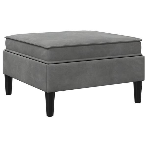 Grote foto vidaxl sofa kruk met opslag donkergrijs fluweel huis en inrichting bankstellen