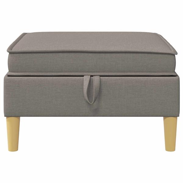 Grote foto vidaxl sofa kruk met opslag taupe stof huis en inrichting bankstellen