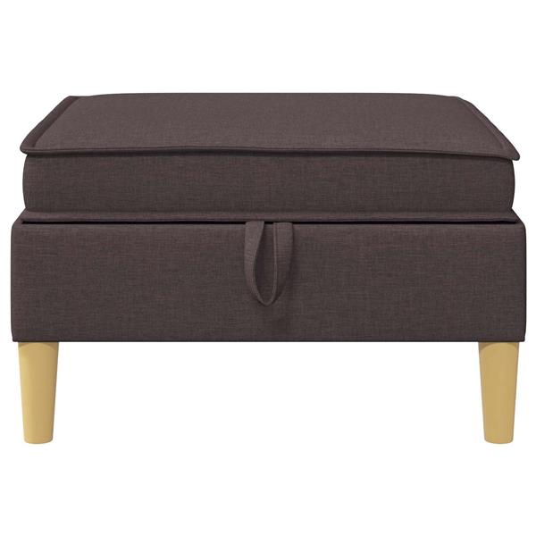 Grote foto vidaxl sofa kruk met opslag donkerbruin stof huis en inrichting bankstellen