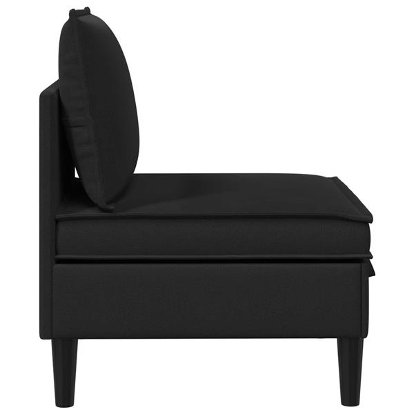 Grote foto vidaxl middelse sofa met opbergruimte zwart fluweel huis en inrichting bankstellen