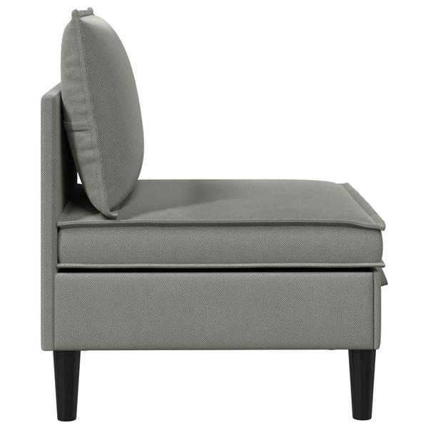 Grote foto vidaxl middelse sofa met opbergruimte donkergrijs fluweel huis en inrichting bankstellen