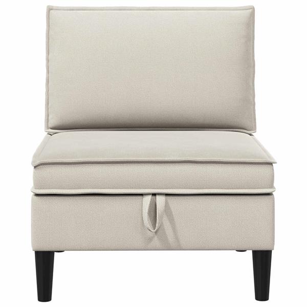 Grote foto vidaxl middelse sofa met opbergruimte havermout fluweel huis en inrichting bankstellen