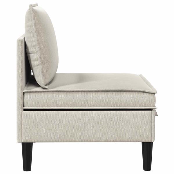 Grote foto vidaxl middelse sofa met opbergruimte havermout fluweel huis en inrichting bankstellen