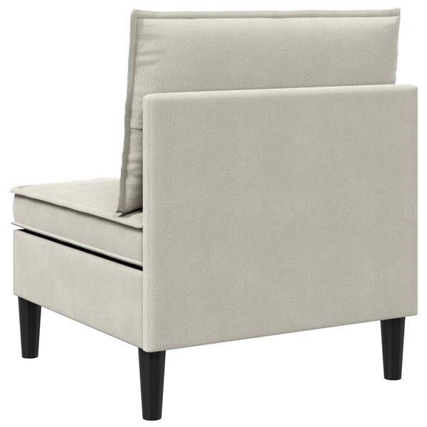 Grote foto vidaxl middelse sofa met opbergruimte havermout fluweel huis en inrichting bankstellen