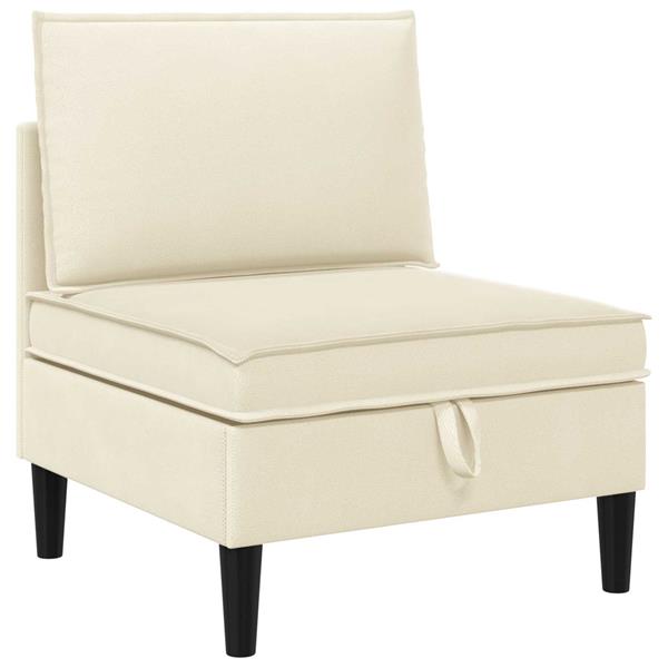 Grote foto vidaxl middelse sofa met opbergruimte cr mekleurig fluweel huis en inrichting bankstellen