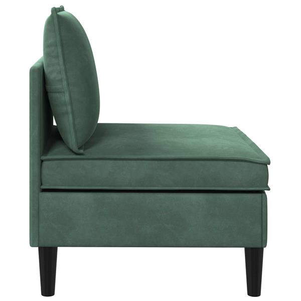 Grote foto vidaxl middelste bank met opbergruimte zeegroen fluweel huis en inrichting bankstellen