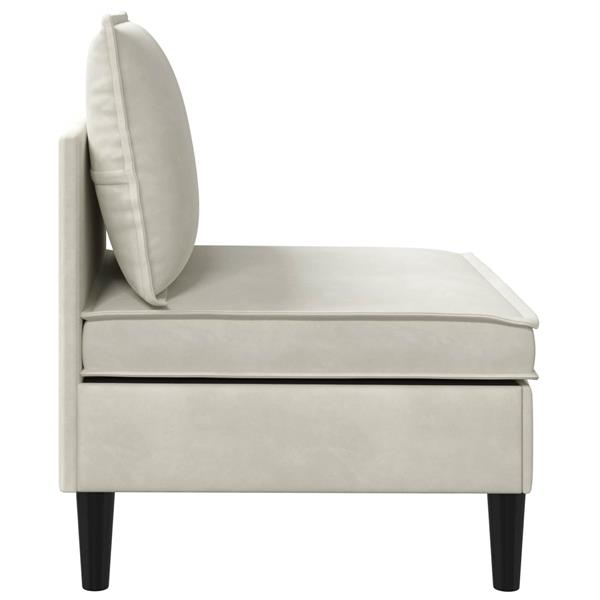 Grote foto vidaxl middelste bank met opbergruimte cr mekleurig fluweel huis en inrichting bankstellen