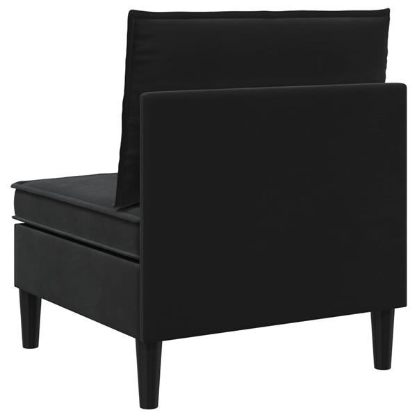 Grote foto vidaxl middelste bank met opbergruimte zwart fluweel huis en inrichting bankstellen