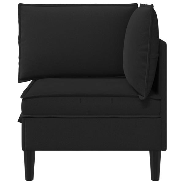 Grote foto vidaxl hoeksofa met opbergruimte zwart fluweel huis en inrichting bankstellen