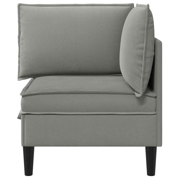 Grote foto vidaxl hoeksofa met opbergruimte donkergrijs fluweel huis en inrichting bankstellen