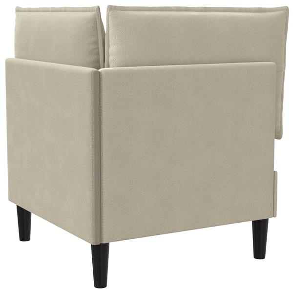 Grote foto vidaxl hoeksofa met opbergruimte zand fluweel huis en inrichting bankstellen