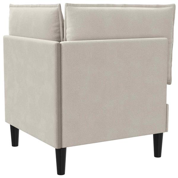 Grote foto vidaxl hoeksofa met opbergruimte havermout fluweel huis en inrichting bankstellen