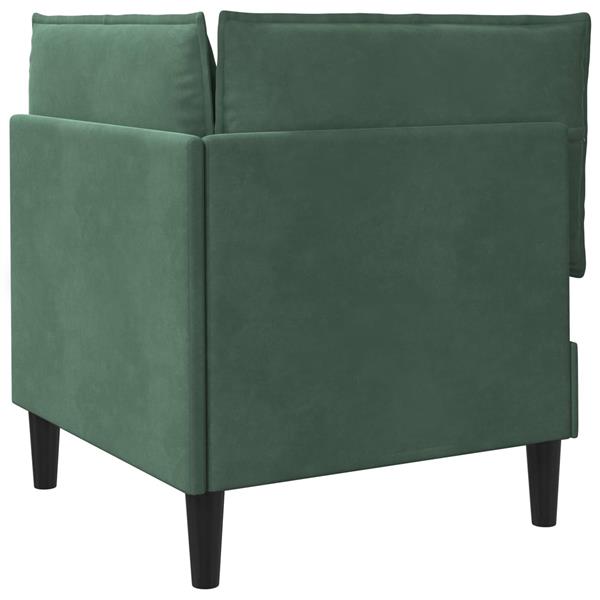 Grote foto vidaxl bank met opslag zeegroen fluweel huis en inrichting bankstellen