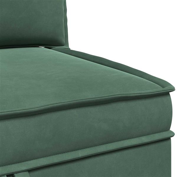 Grote foto vidaxl bank met opslag zeegroen fluweel huis en inrichting bankstellen