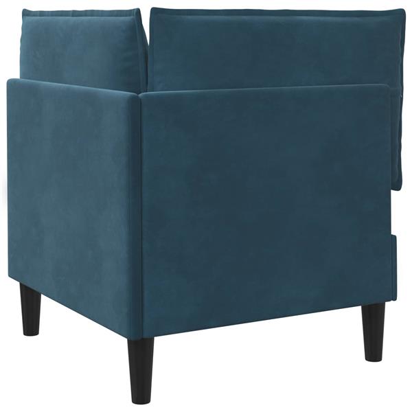 Grote foto vidaxl bank met opslag blauw fluweel huis en inrichting bankstellen