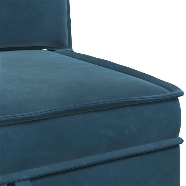 Grote foto vidaxl bank met opslag blauw fluweel huis en inrichting bankstellen