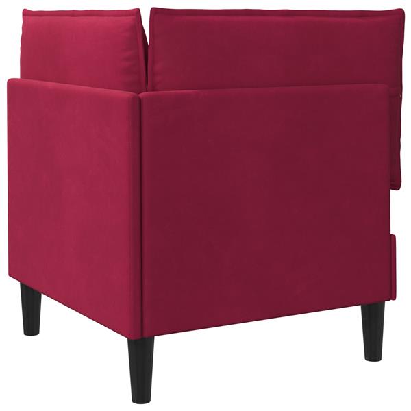 Grote foto vidaxl bank met opslag wijnrood fluweel huis en inrichting bankstellen