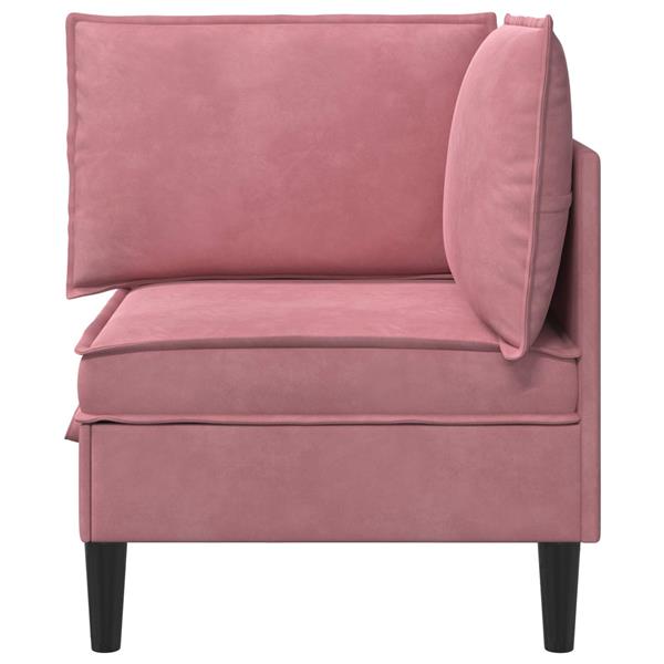 Grote foto vidaxl bank met opslag roze fluweel huis en inrichting bankstellen