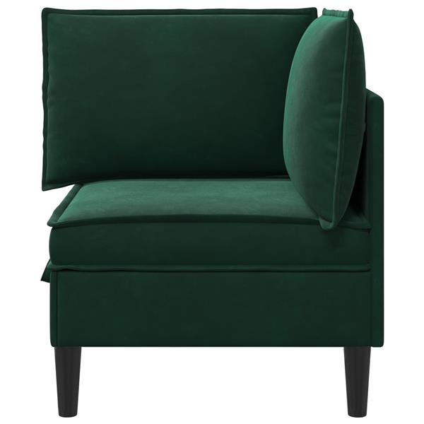 Grote foto vidaxl bank met opslag donkergroen fluweel huis en inrichting bankstellen