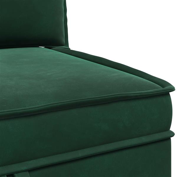 Grote foto vidaxl bank met opslag donkergroen fluweel huis en inrichting bankstellen