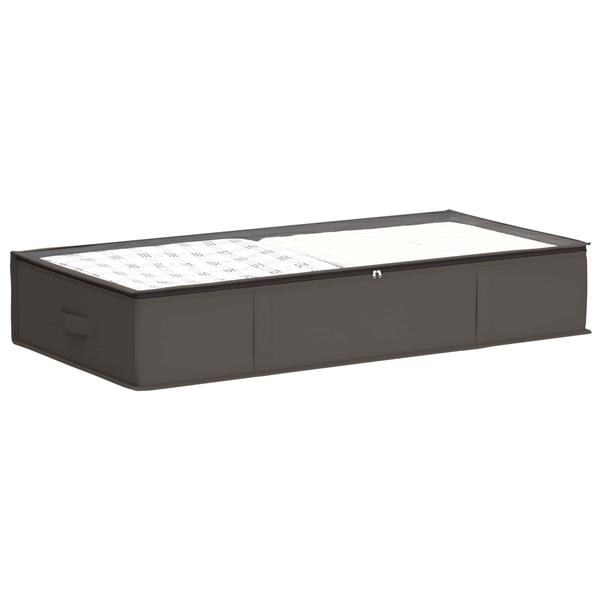 Grote foto vidaxl opbergdoos met transparant bovenraam 6 pcs grijs nonwoven stof doe het zelf en verbouw materialen en producten