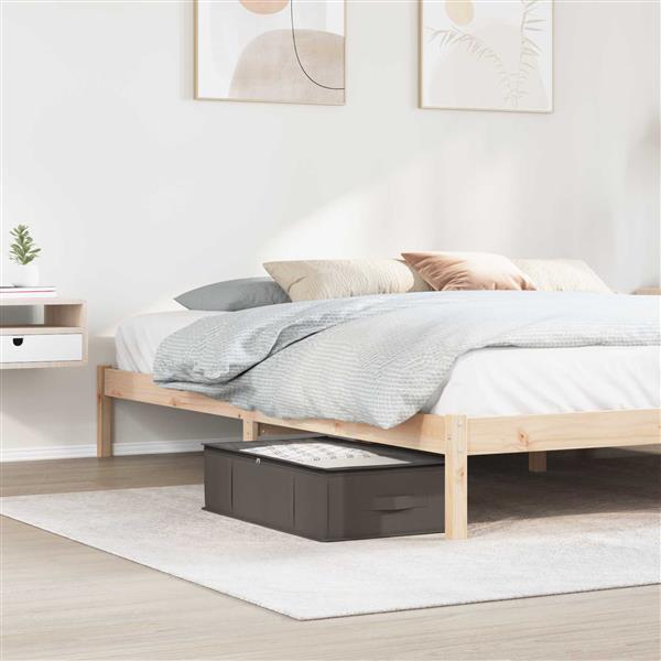 Grote foto vidaxl opbergdoos met transparant bovenraam 6 pcs grijs nonwoven stof doe het zelf en verbouw materialen en producten