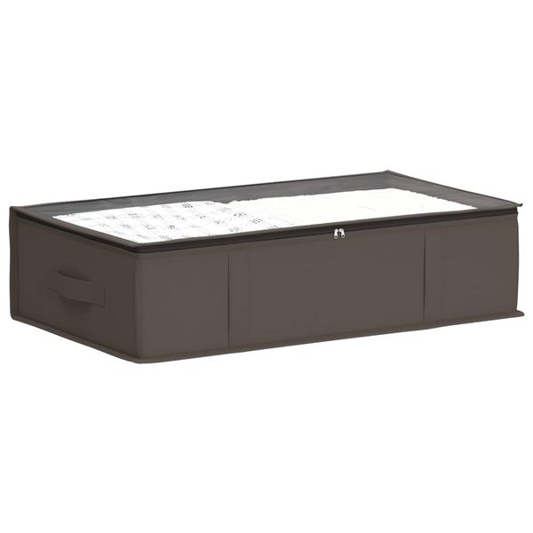 Grote foto vidaxl opbergdoos met transparant bovenraam 6 pcs grijs nonwoven stof doe het zelf en verbouw materialen en producten