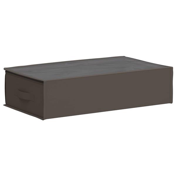 Grote foto vidaxl opbergdoos met transparant bovenraam 6 pcs grijs nonwoven stof doe het zelf en verbouw materialen en producten