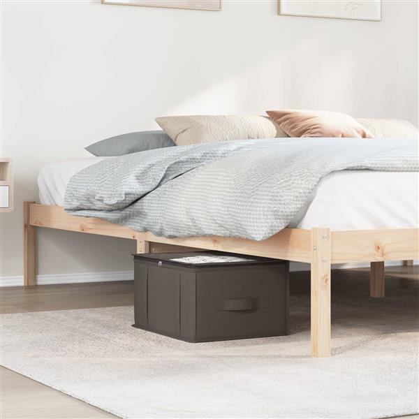 Grote foto vidaxl opbergdoos met transparant bovenraam 6 pcs grijs nonwoven stof doe het zelf en verbouw materialen en producten