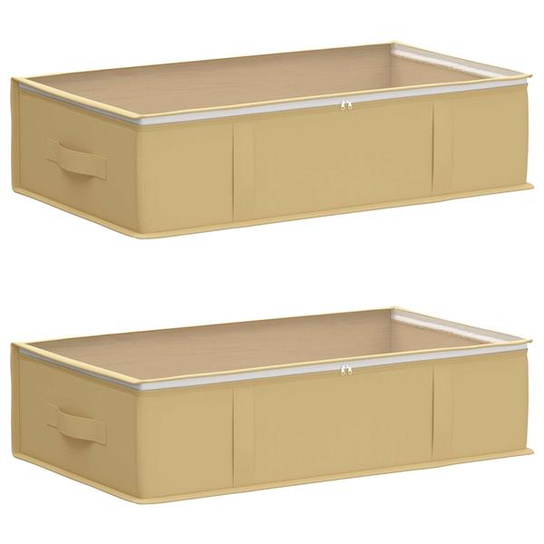 Grote foto vidaxl opbergdoos met transparant bovenraam 2 pcs cr mekleurig doe het zelf en verbouw materialen en producten