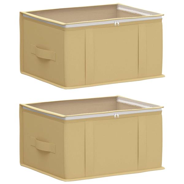 Grote foto vidaxl opbergdoos met transparant bovenraam 2 pcs cr mekleurig doe het zelf en verbouw materialen en producten